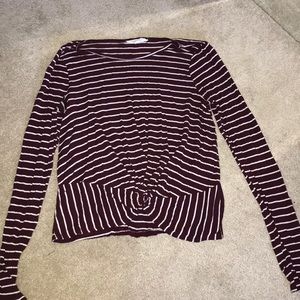 stripped long sleeve shirt
